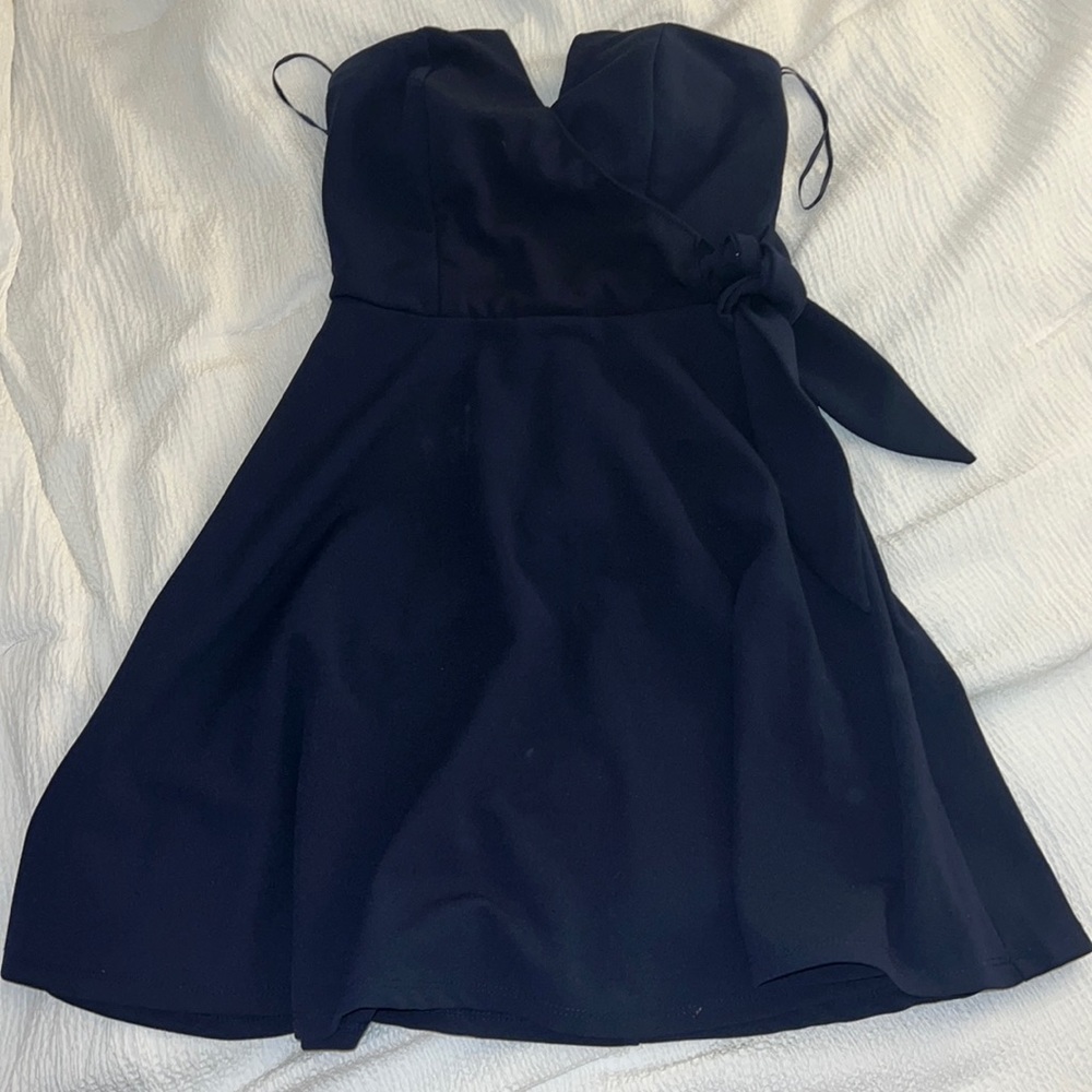 strapless homecoming dress
